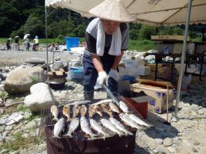 130814ニジマス塩焼き